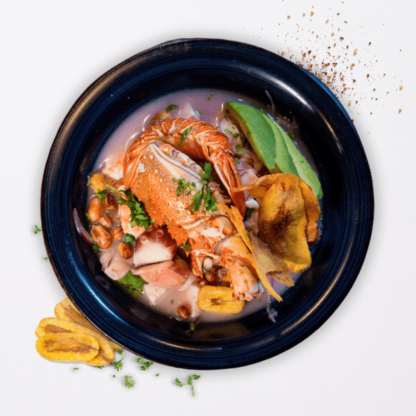 21 Tormenta marina (ceviche afrodisíaco 3 al hilo) (pescado, camarón, calamar, pulpo y langosta)